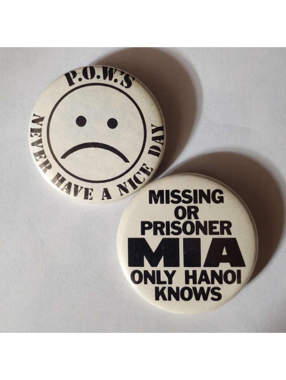 POW MIA Pins Total 2